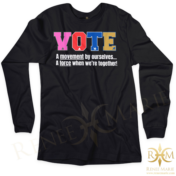 VOTE Greek Unity Unisex Long Sleeve T-Shirt