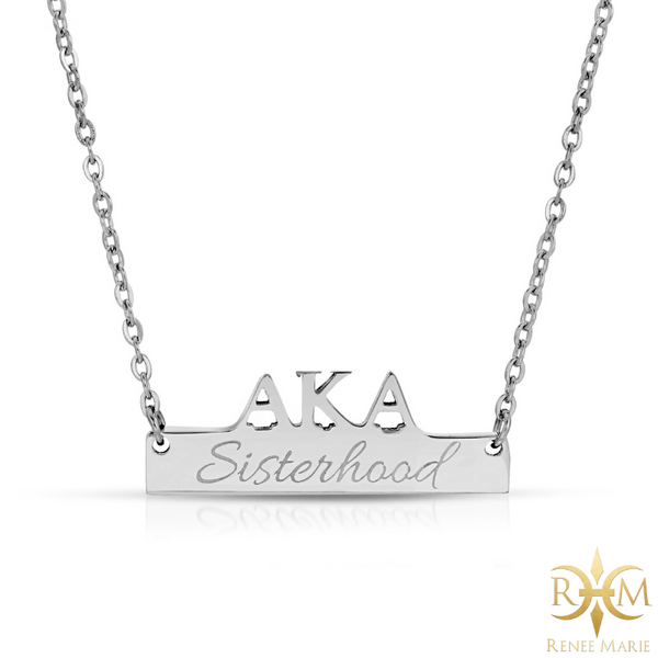 AKA Symbols Bar Necklace (Stainless Steel)