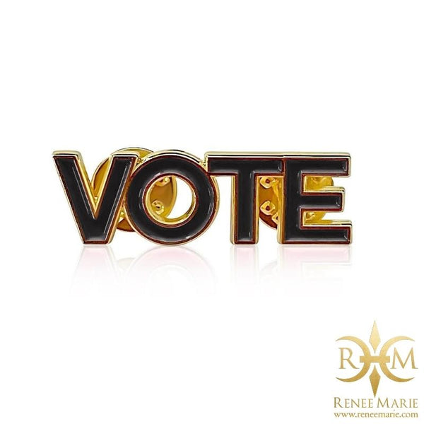 VOTE Lapel Pin - Black