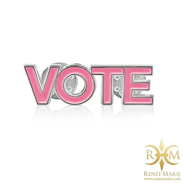 VOTE Lapel Pin - Pink