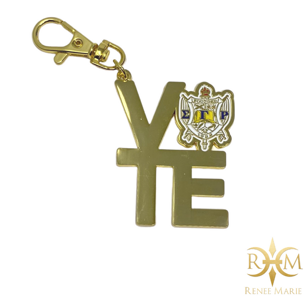 ΣΓΡ VOTE Purse Charm / Keychain