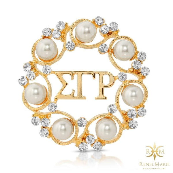 ΣΓΡ Symbolic 7 Pearls Brooch