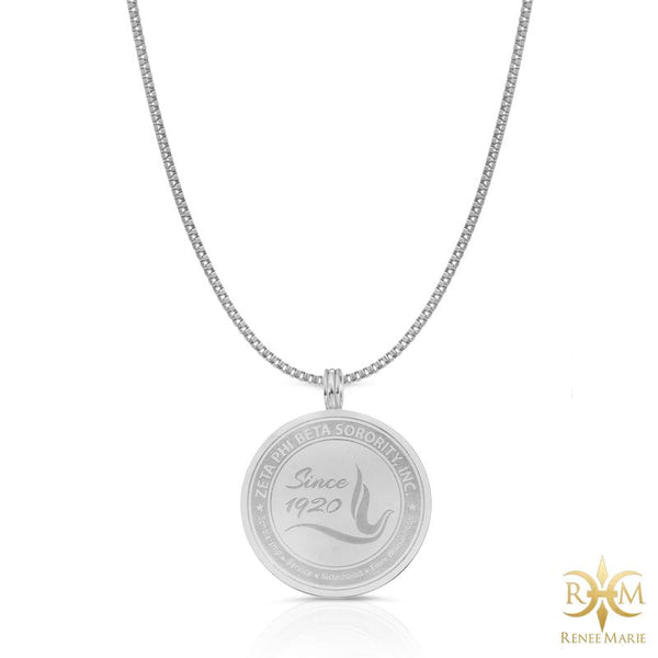 ZΦB Dove Seal Pendant with Chain