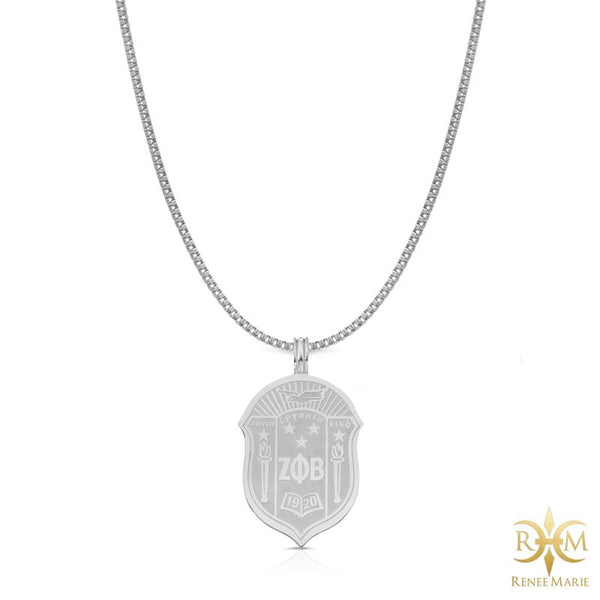 ZΦB Shield Pendant with Chain