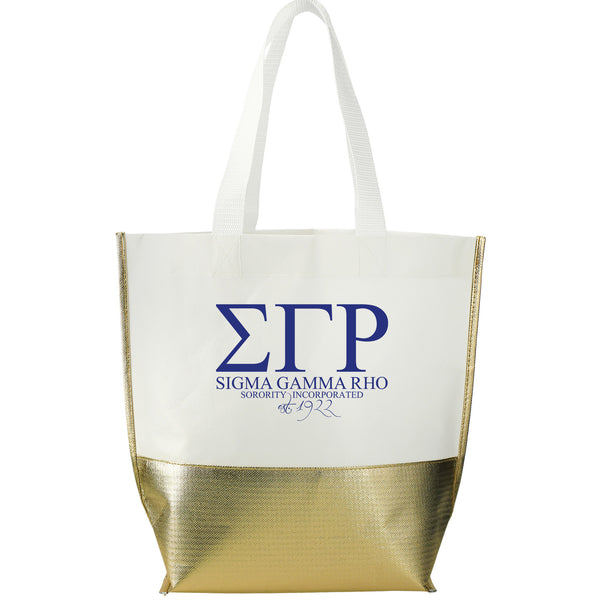 ΣΓΡ Large Metallic Tote