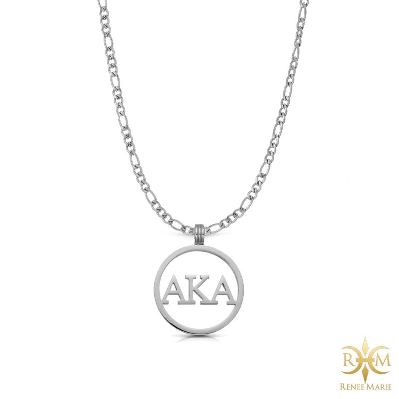 AKA Hollow Circle Pendant with Chain