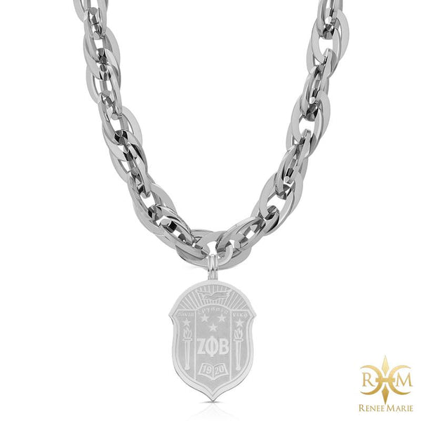 ZΦB "Techno Silver" Stainless Steel Necklace