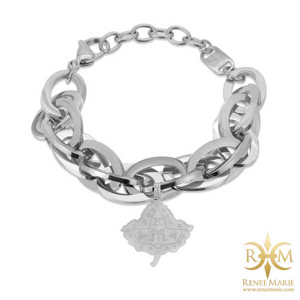 AKA "Techno Silver" Stainless Steel Bracelet