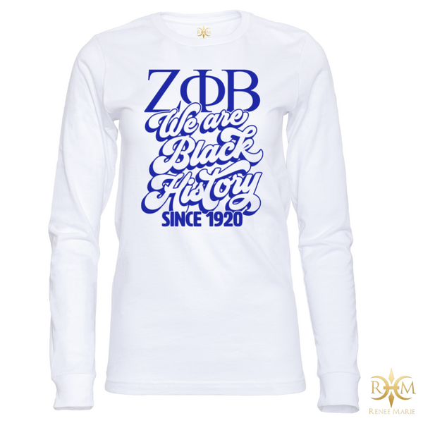 ZΦB We Are Black History Long Sleeve T-Shirt (LS UNISEX)