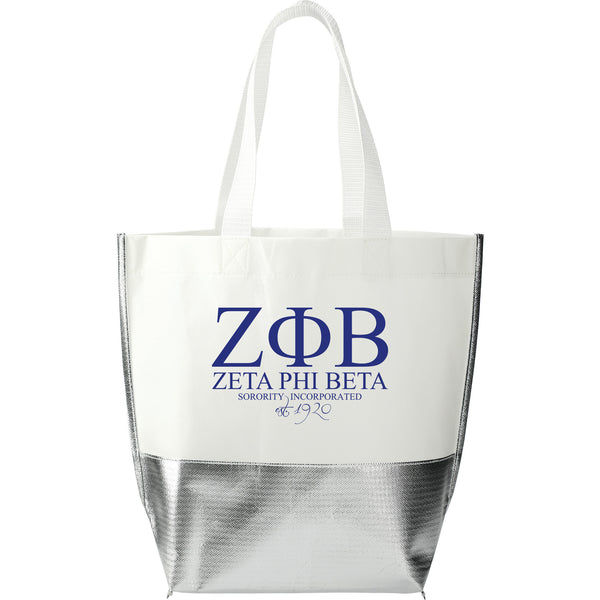 ZΦB Large Metallic Tote